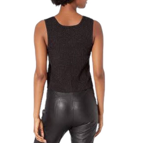 GUESS Los Angeles Front Zipper Ribbed Sweater Top in the Size Medium - Picture 6 of 14